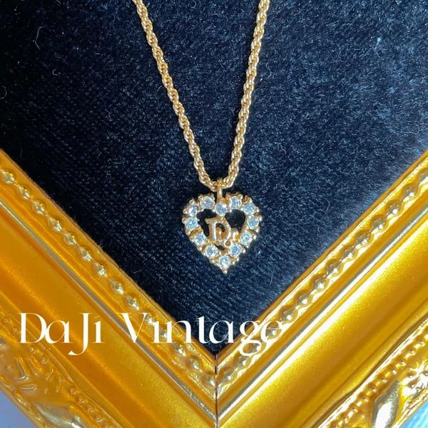 大吉中古/Dior迪奥爱心镶钻项链