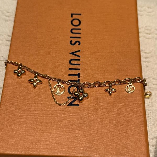 大吉中古/lv路易威登logo吊坠手链