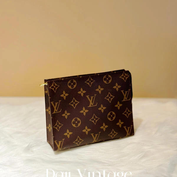大吉中古/LV老花洗漱包19手拿包