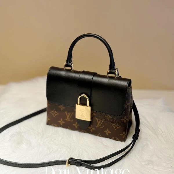 大吉中古/LV黑盖locky bb斜挎包