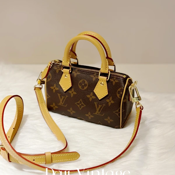 大吉中古/lv路易威登老花speedy nano斜挎包