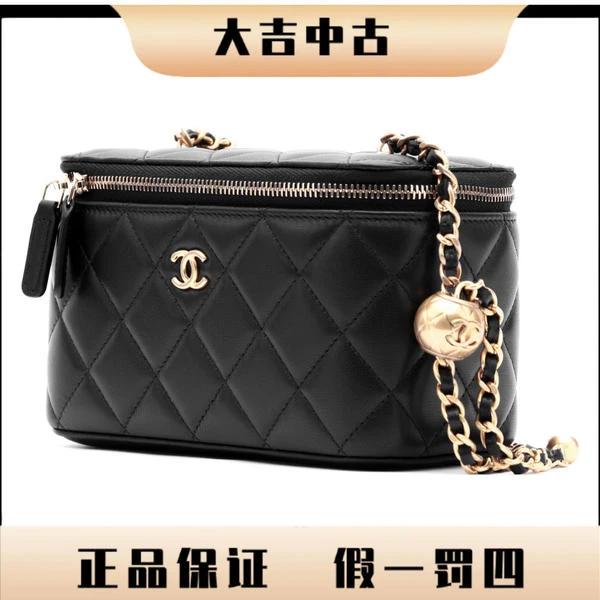 大吉中古/CHANEL香奈儿金球黑色斜挎包