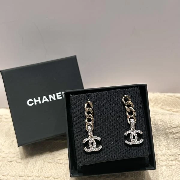 大吉中古/Chanel香奈儿满钻吊坠耳环