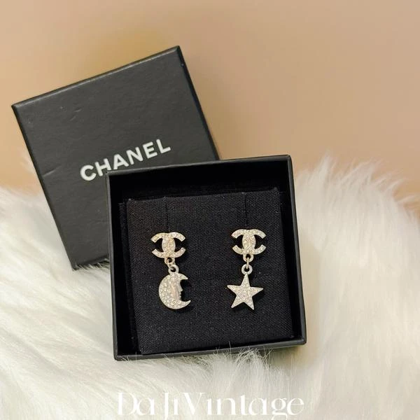 大吉中古/chanel香奈儿星月耳钉