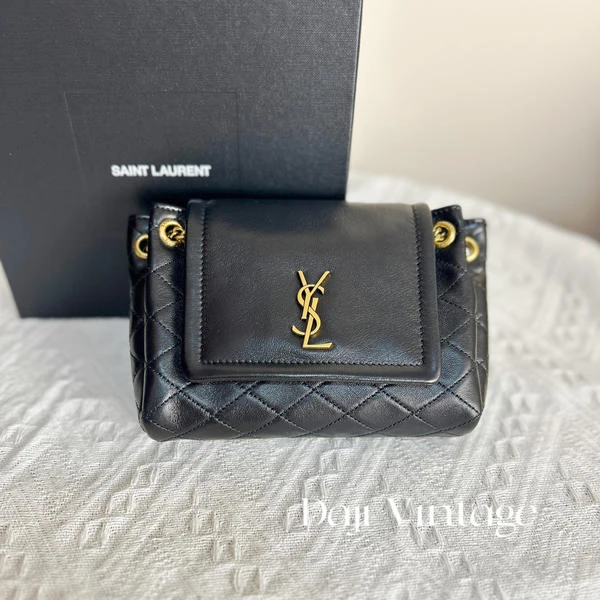 大吉中古/YSL圣罗兰黑金nolita斜挎包