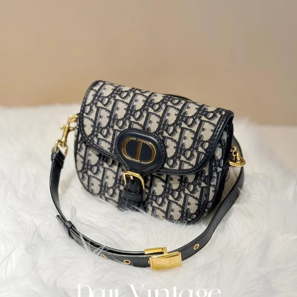 大吉中古/Dior迪奥老花刺绣小号bobby斜挎包