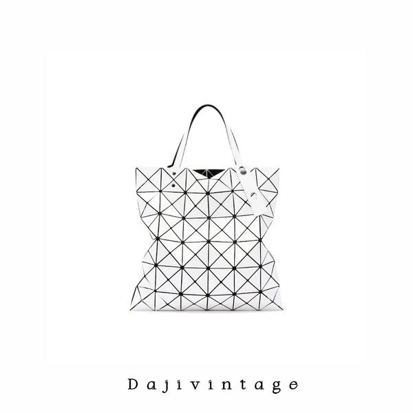 大吉中古/三宅一生白色六格托特单肩包