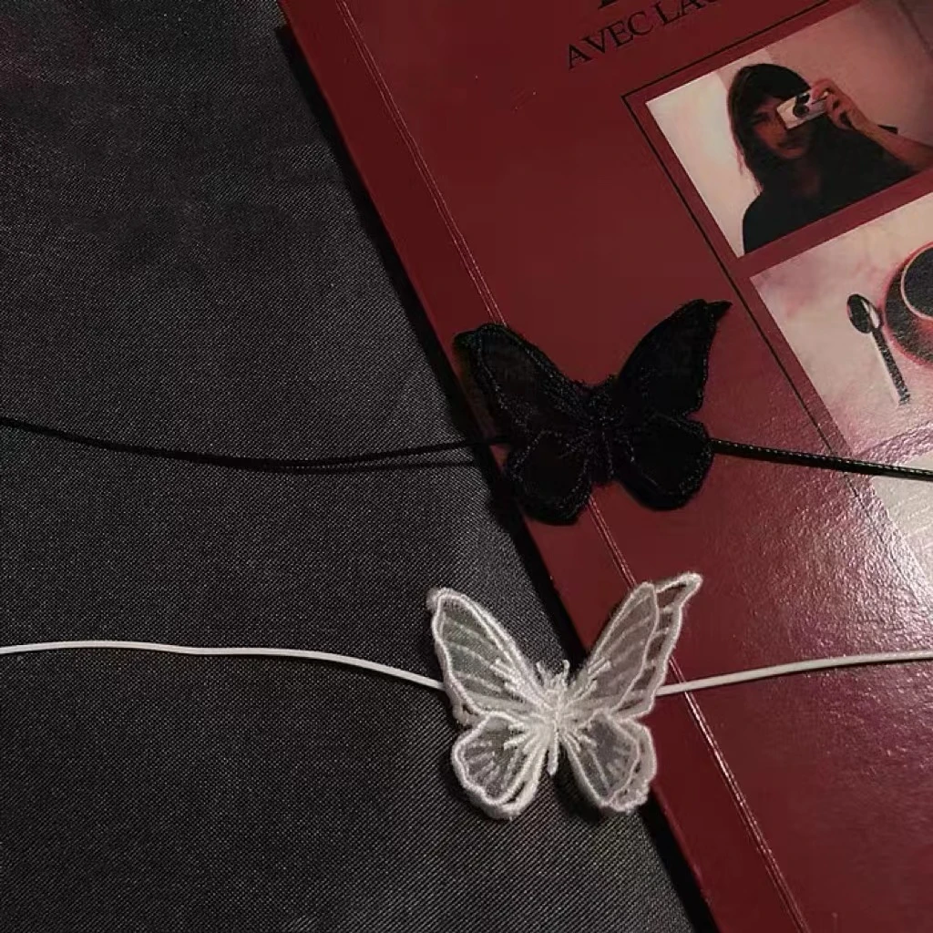 「心动物语」女神项圈蝴蝶结领结法式女士配饰高级纯欲百搭蕾丝项圈