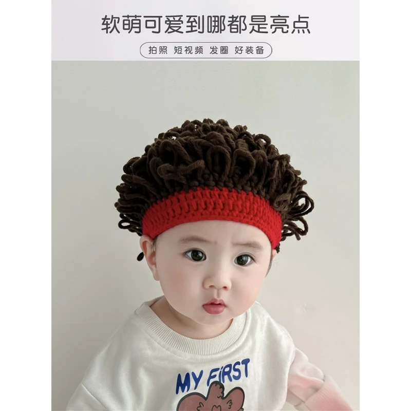 儿童保暖针织帽子婴儿帽防晒防晒帽子薄款1-3岁儿童帽子新生儿