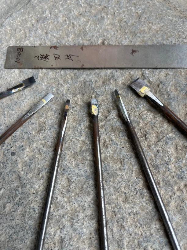 砚台雕刻刀具七件套包邮（需自行打磨）