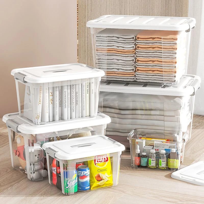 透明特大号收纳箱加厚衣服整理箱家用玩具零食收纳盒子客厅储物箱