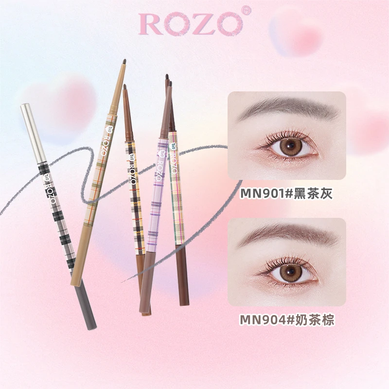 ROZO花呢精细野生眉笔防汗不晕染上色不掉色细头新手学生