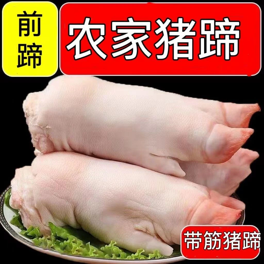香猪猪蹄带筋猪蹄子猪脚猪手猪爪烧烤食材家用酱猪蹄猪手整只冰鲜