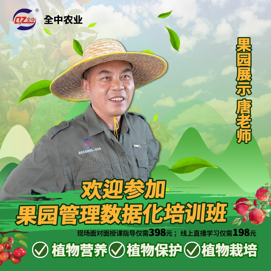 唐老师果园管理数据化线上培训班