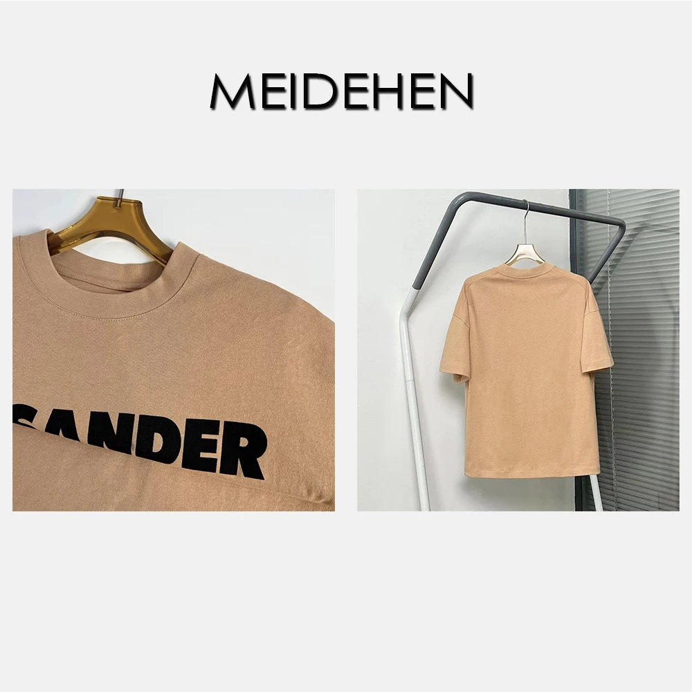 日常搭配实穿性很高极简风短袖胸前字母印花280克厚实双纱棉24128