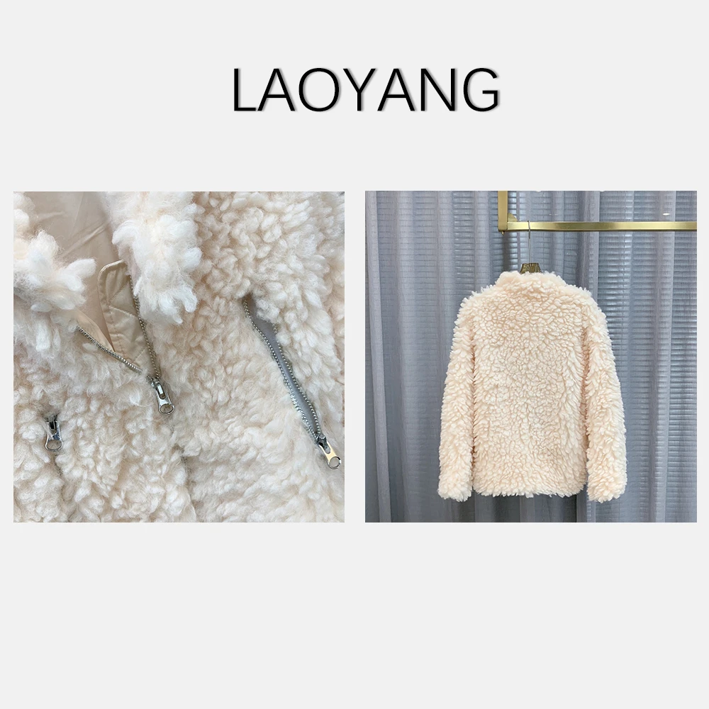 羊羔泰迪外套定染大颗粒水洗面料轻松穿出慵懒休闲感S11214