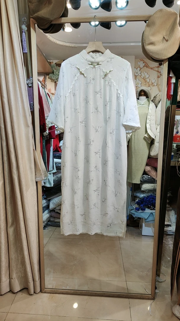 2023年新款春秋款中长款旗袍复古时尚