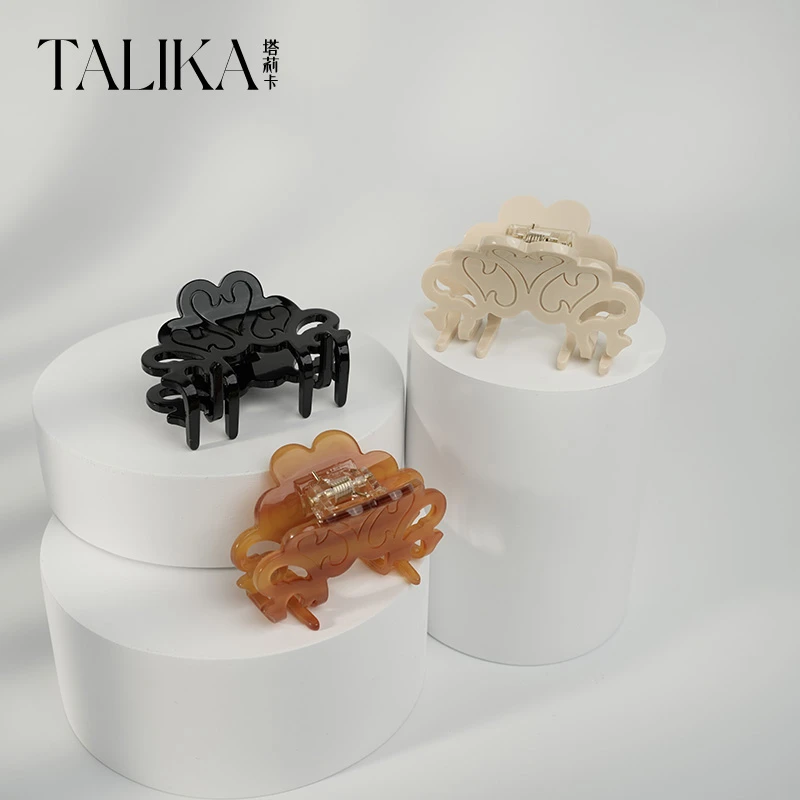 塔莉卡TALIKA简约高级感醋酸抓夹异形中号女后脑勺半抓盘发鲨鱼夹