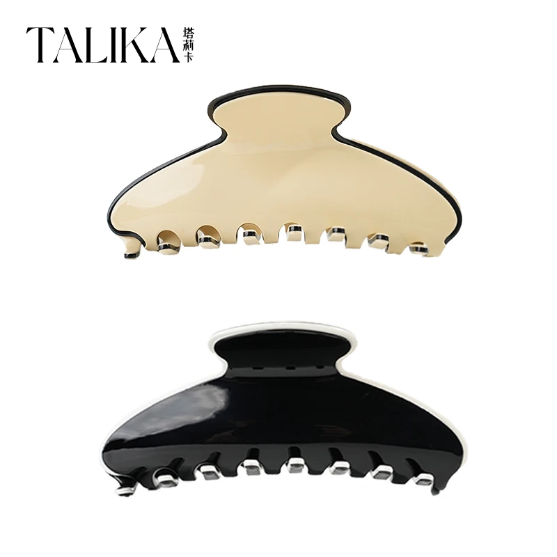 塔莉卡TALIKA高级感时尚中大号抓夹发抓简约气质发夹百搭纯色夹子