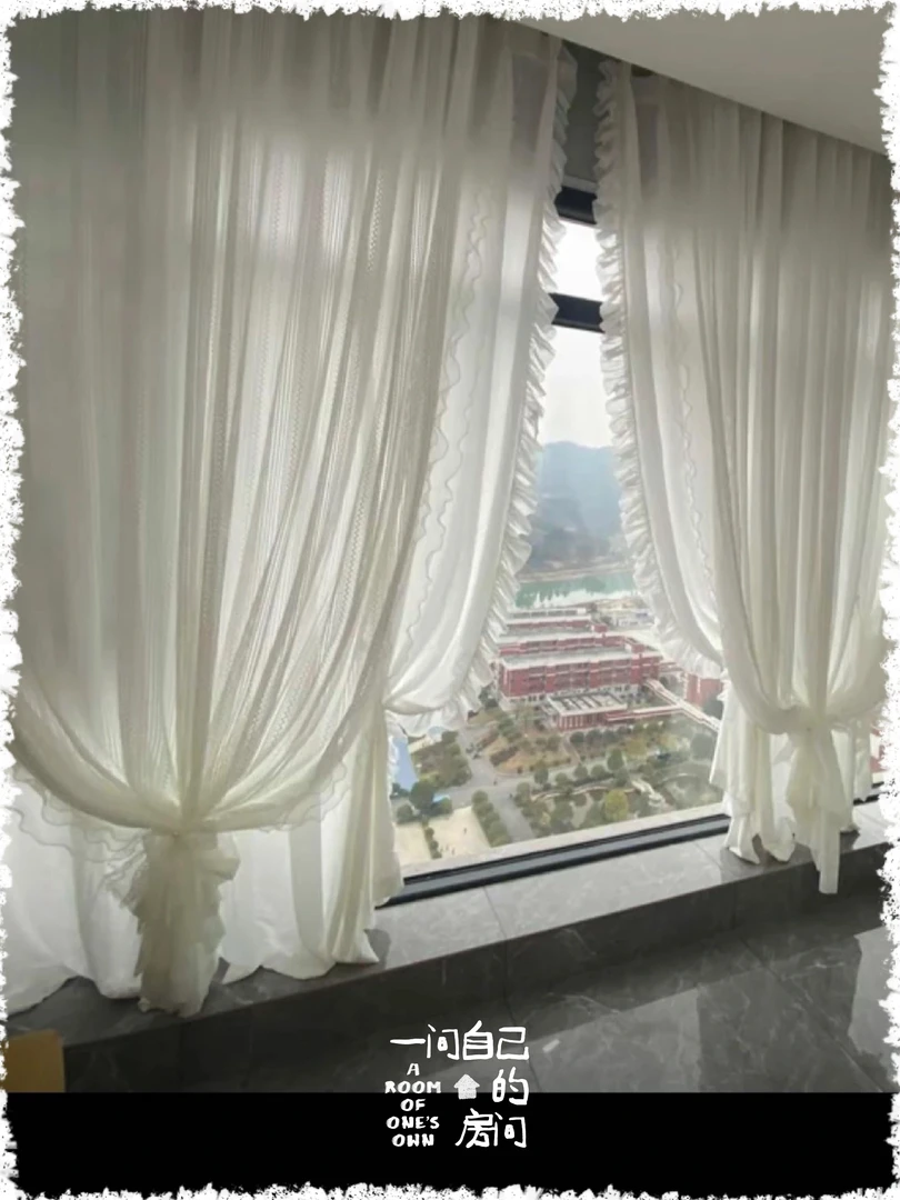 客厅卧室双层纱可分开可做一体遮光唯美飘逸