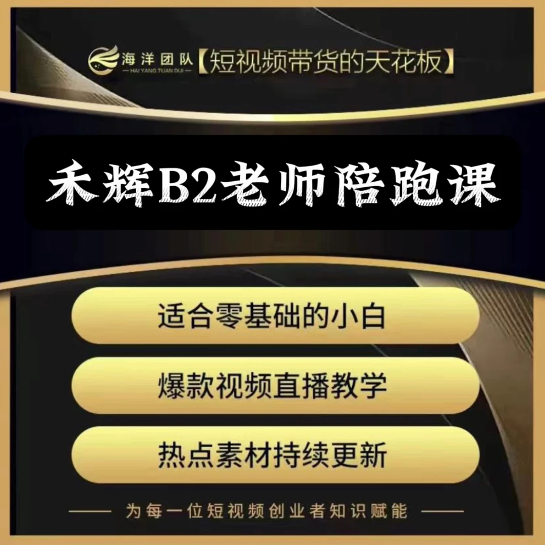 禾辉B2老师实操陪跑课（报名通道O）