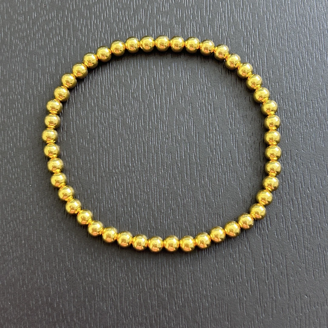 足银手链 【店长专享1】足银卡4MM光珠手链SL338