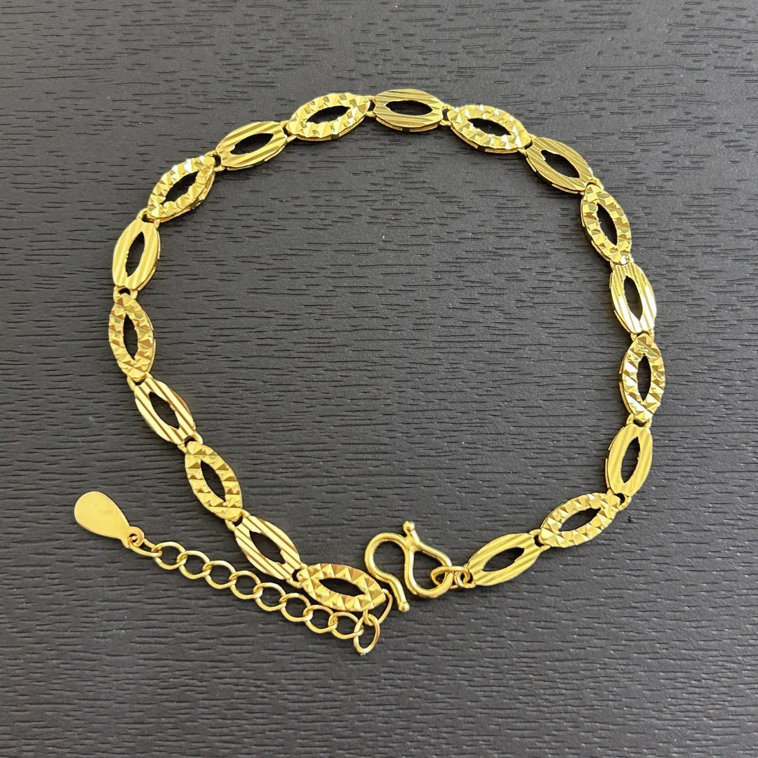 925银手链 【店长专享】925银镂空车花手链SL421