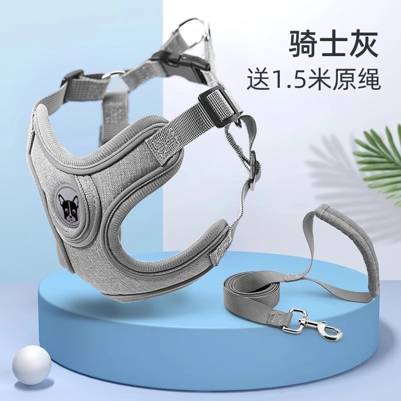 狗狗牵引防脱泰迪胸背柯基法斗胸背带牵中型小型犬狗背心式狗绳