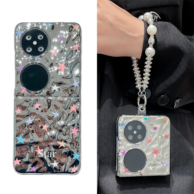 爱心星星适用华为p50pocket手机壳pockets折叠pocket 2保护套女款