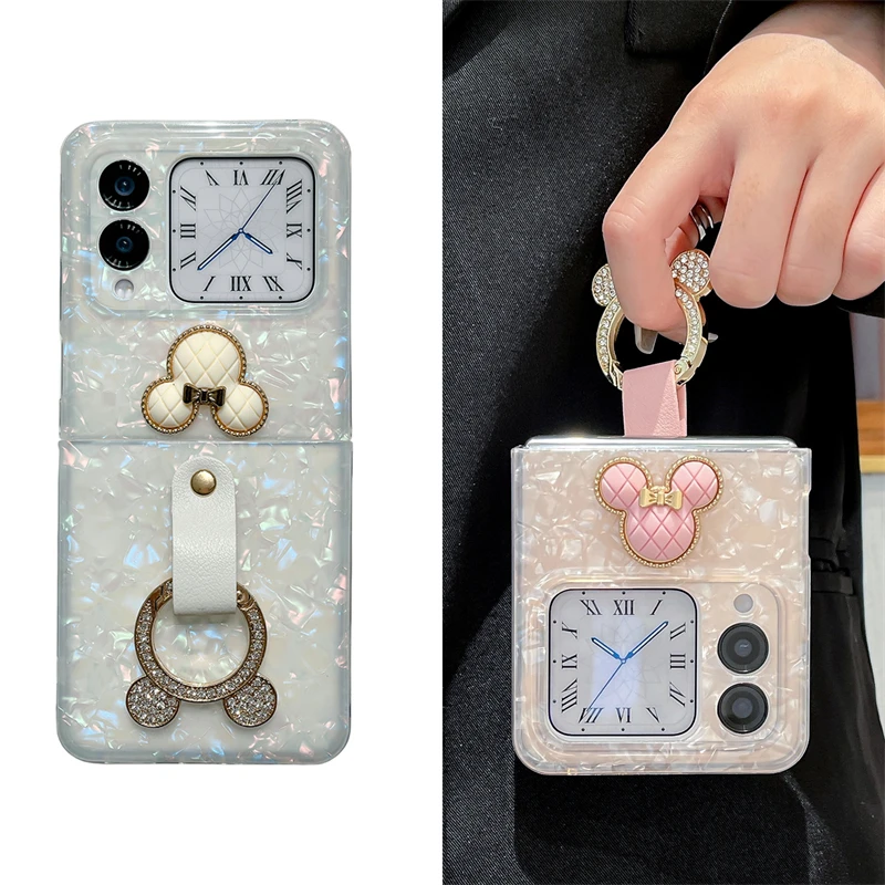 个性米奇指环适用于华为nova flip折叠屏手机壳女款高级感保护套