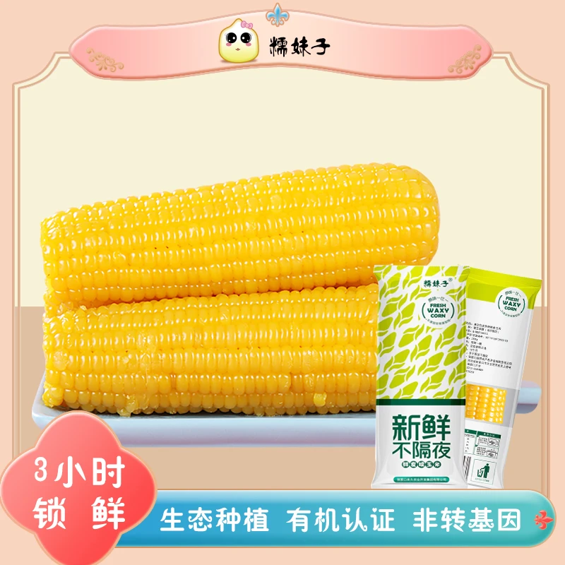 【有机黄糯】黄糯玉米 非转基因 香黏软糯 新鲜优质农产品200g/穗