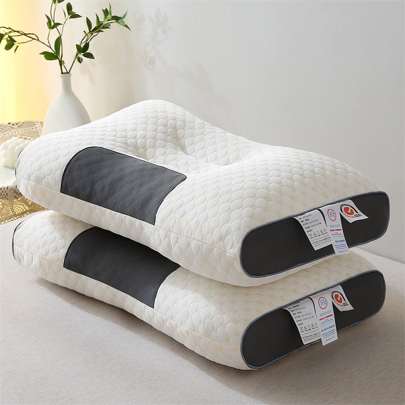 深睡眠分区家用助眠枕头枕芯舒适按摩枕芯颈椎专用枕女男士专用整