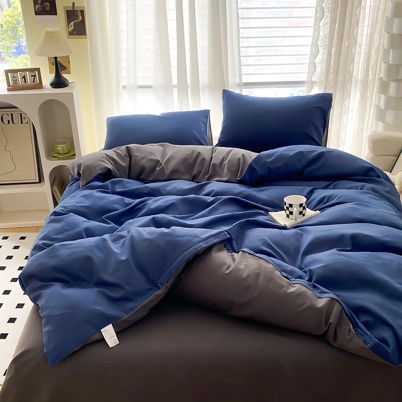 亲肤清凉夏季学生寝室三件套件宿舍单人床单被套床上用品四件套