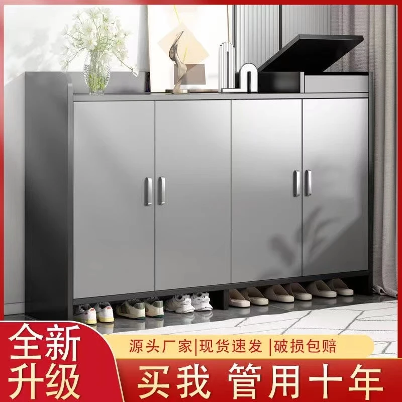 鞋柜鞋架门口楼道走廊鞋子收纳柜家用进门靠墙简易多层柜子