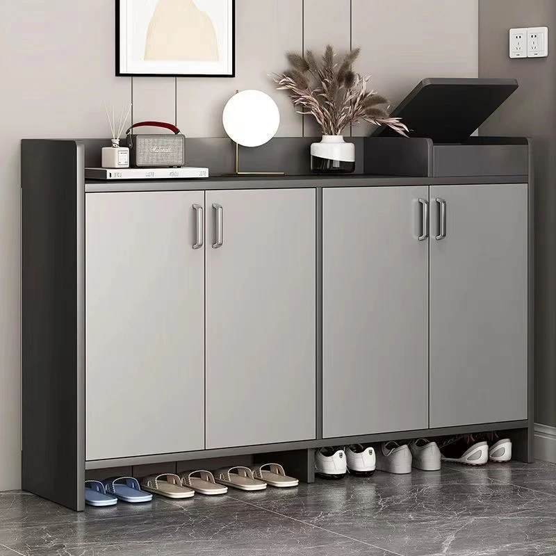 轻奢鞋柜家用门口新款爆款一体入户出租房楼道外置物架阳台鞋架子