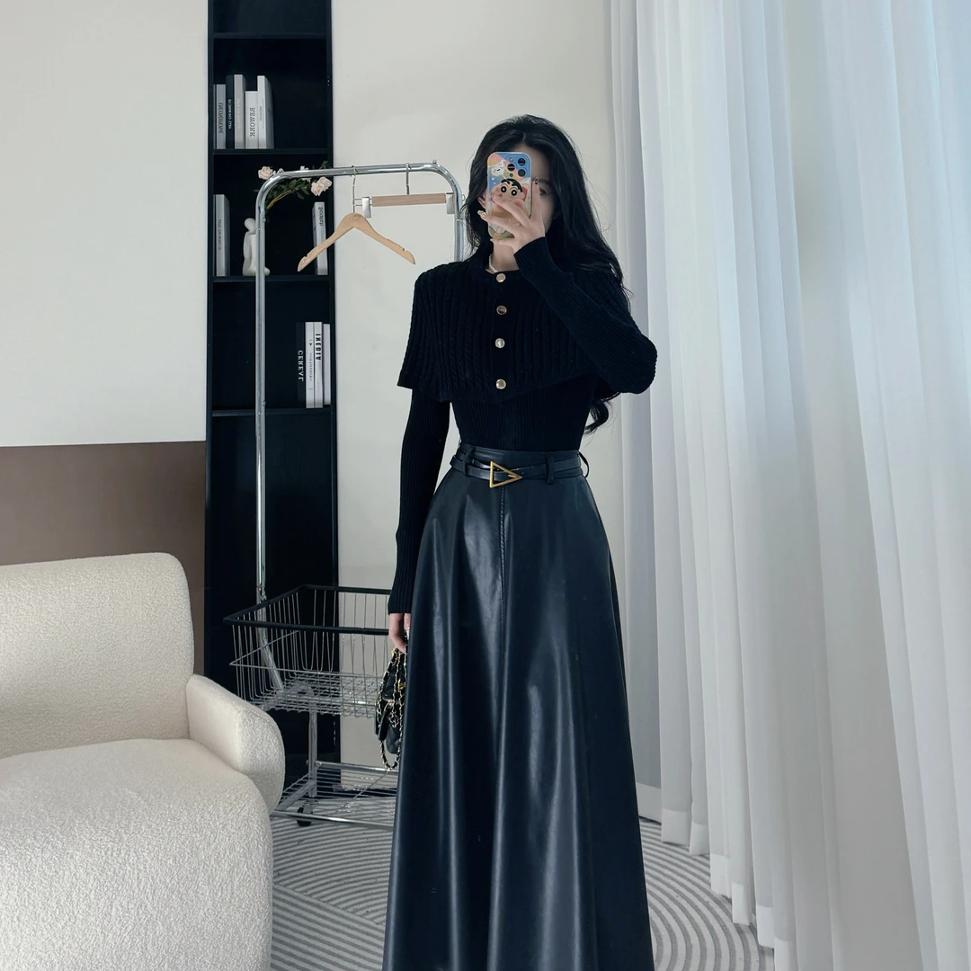 拉夏贝尔/25春新轻熟风显瘦气质优雅上衣+半身裙 10201 MCJ