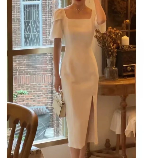 拉夏贝尔/25现货清仓清凉新法式领收腰清凉显瘦连衣裙 6439 MQC