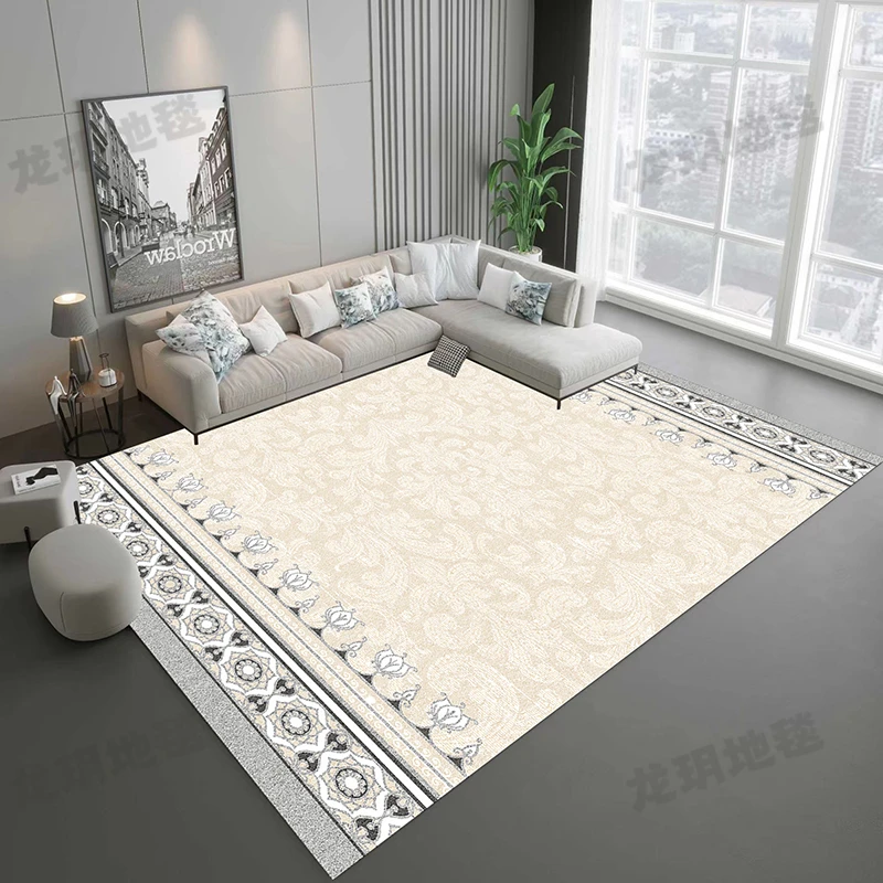 五防圈绒客厅地毯卧室摩洛哥风床边可擦洗房间复古好打理沙发地垫