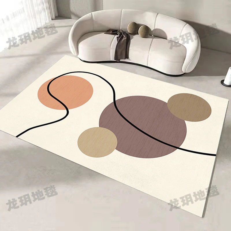 五防圈绒客厅地毯卧室简约北欧床边可擦洗房间复古好打理沙发地垫
