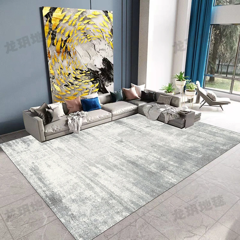 五防圈绒客厅地毯卧室简约北欧床边可擦洗房间复古好打理沙发地垫