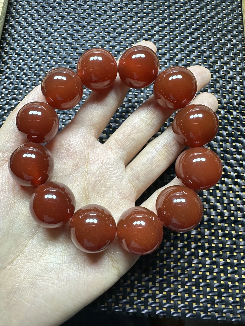 红玛瑙男士手串 卡20