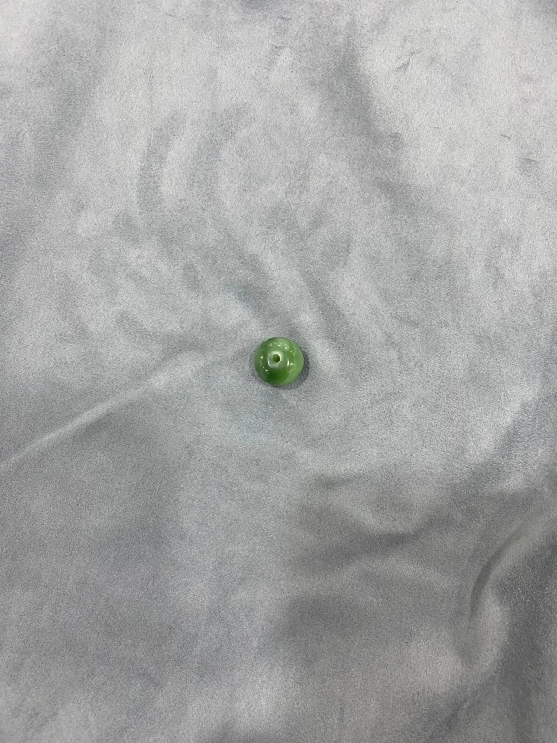 和田玉碧玉单珠卡15➕
