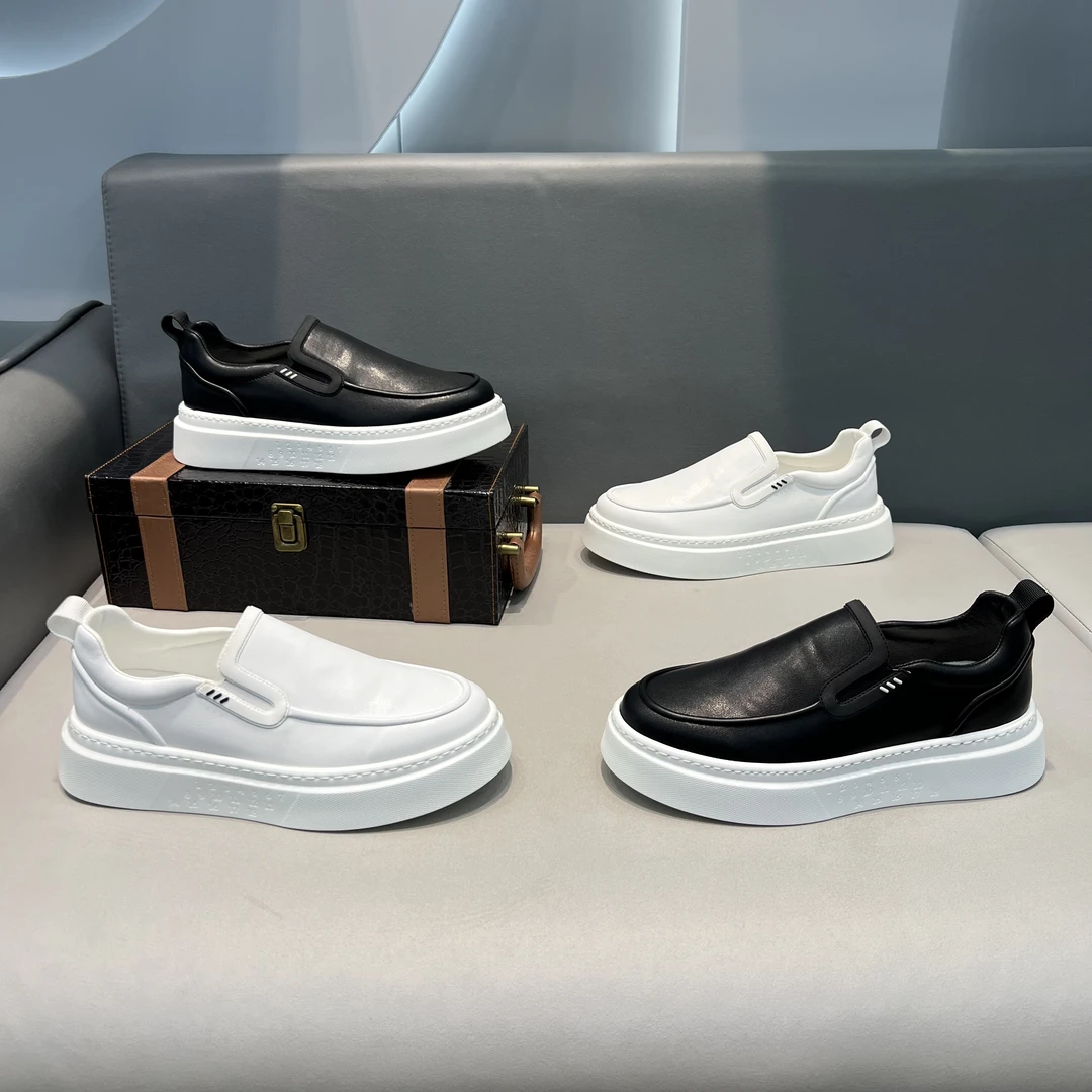 春秋男士新款厚底懒人一脚伸轻奢简约舒适时尚休闲百搭潮流潮男鞋