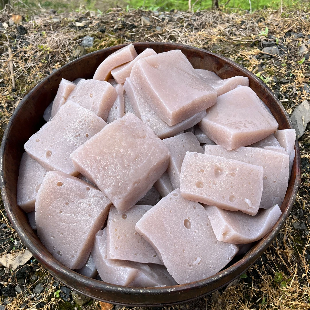 【魔芋豆腐】60%固形物新鲜现挖农湖北土特产纯手工制作