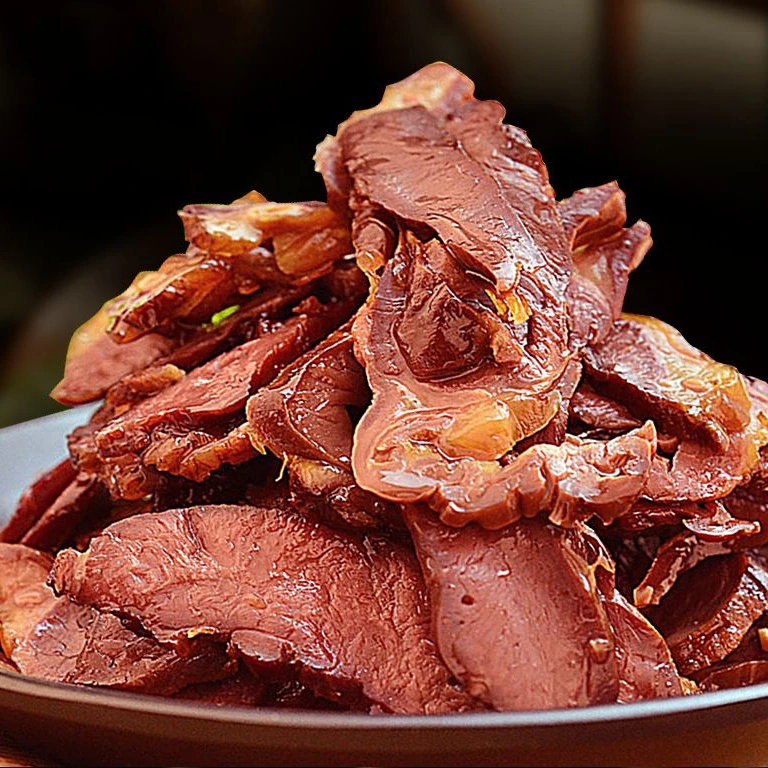 【腊猪心】下酒菜农家土猪自制柴火烟熏腊味湖北地方土特产