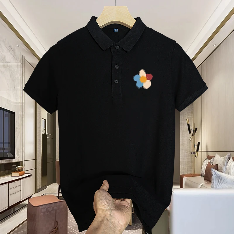 Kazuki Kuraishi/仓石一树时尚百搭夏季短袖POLO衫男士潮流翻领