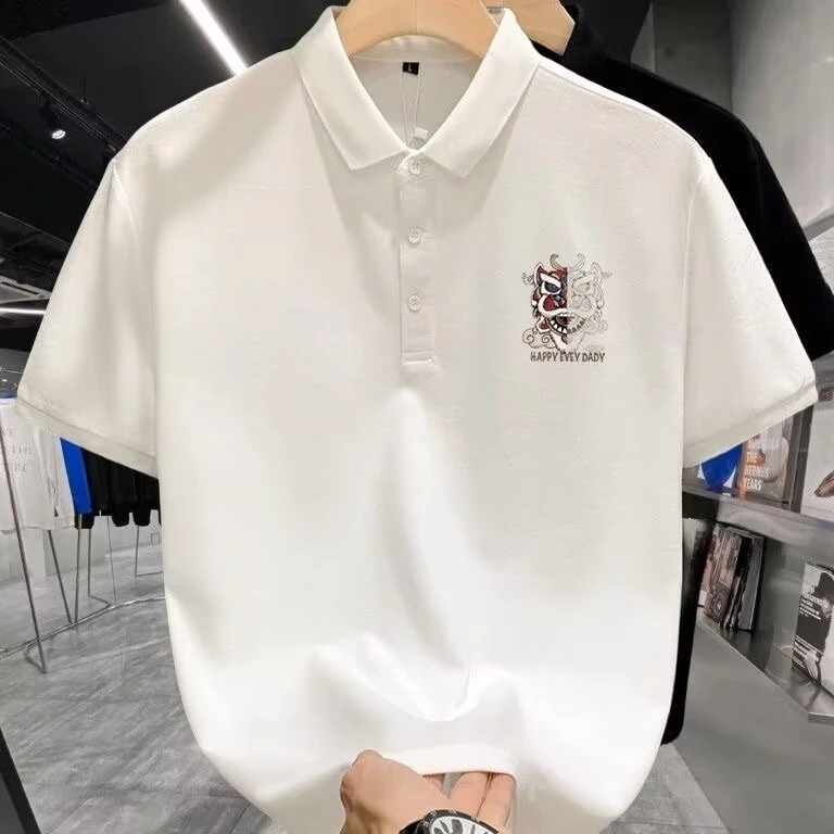 仓石一树短袖Polo衫韩版t恤男2025夏季新款百搭港风潮牌半袖体恤