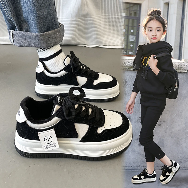 女童鞋子2025新款春秋款大童运动鞋儿童板鞋休闲鞋女孩高颜值单鞋