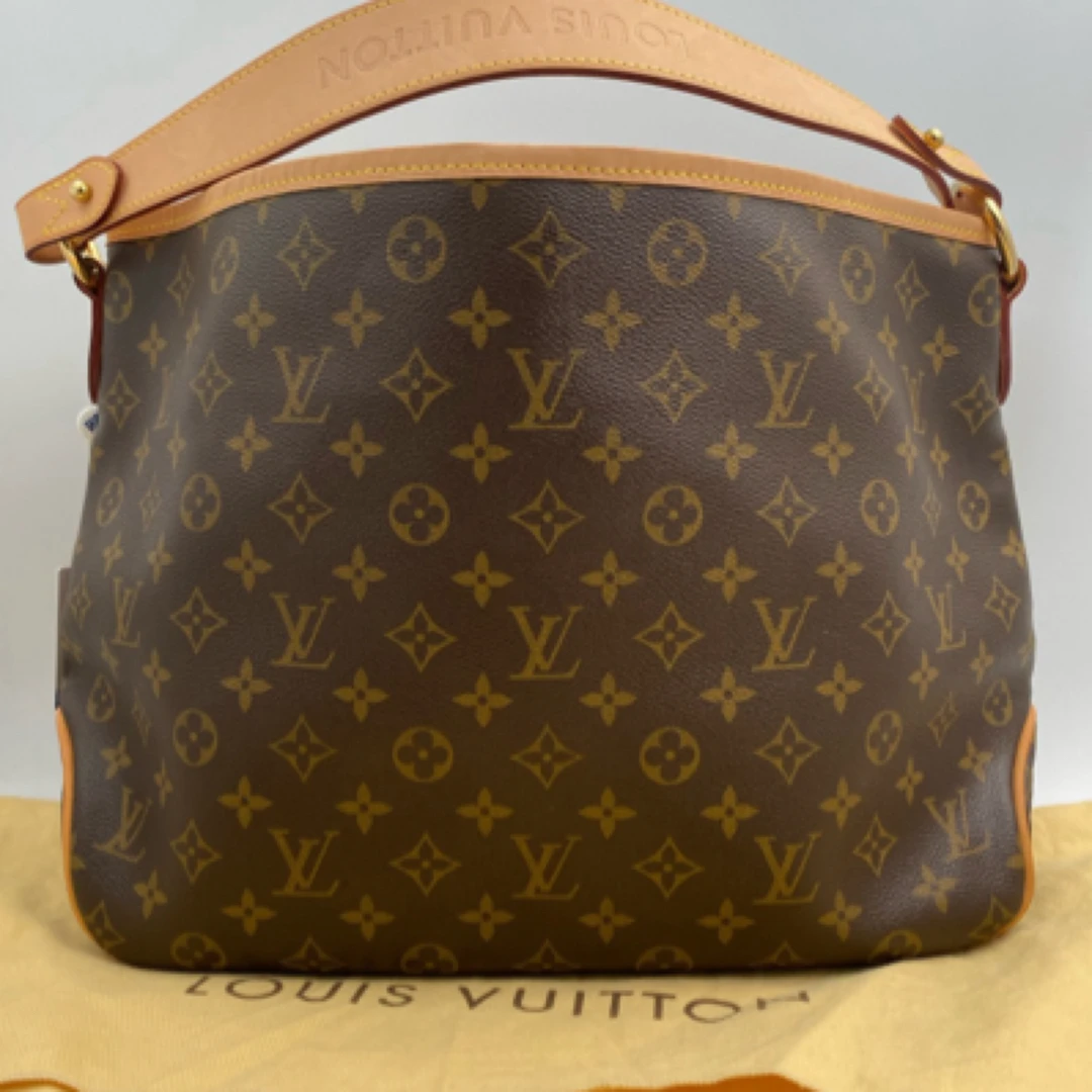 95新 LV LV 腋下包 delinghtful愉快的 老花/JW1663