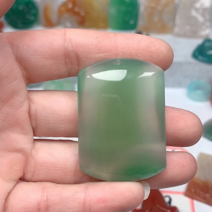 玛瑙/玉髓珠宝半成品未镶嵌冰*柠